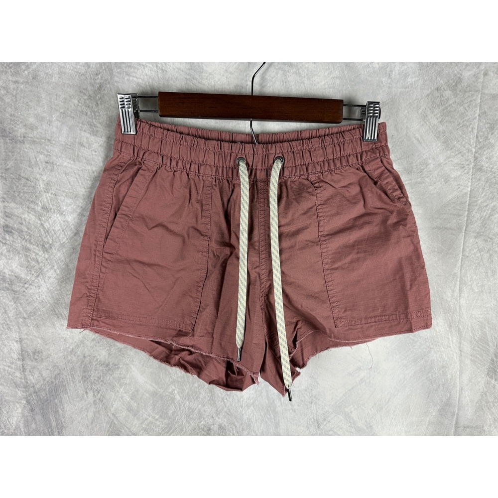 Vuori Women's Ripstop Athletic Shorts with Cream Drawstrings